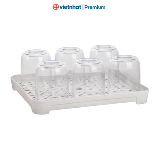 Khay úp cốc, khay trà, khay úp chén có rãnh thoát nước Việt Nhật K5658 Nhựa Việt Nhật Premium