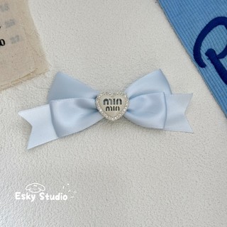 Thú Cưng BB Kẹp Màu Xanh Nơ Chó Kẹp Tóc Maltese Yorkshire Teddy Lược Kẹp Phụ Kiện Chó Dễ Thương