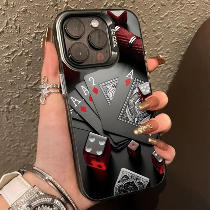 Thẻ Chơi Imd Ốp Điện Thoại Tương Thích Cho Infinix Note 40 30 12 Pro G96 Smart 10 9 8 Pro 8 Plus Hot 50 Pro + 50i 30i 40i 30 Play NFC 40 Pro Vỏ cứng mờ nâng cao