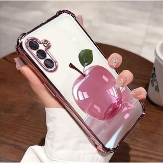Thích hợp cho Ốp điện thoại Galaxy A55 5G Thiết kế pha lê Apple Tiểu thuyết đơn giản Chất liệu TPU trong suốt Giá cả phải chăng Chống sốc Chống trượt Chống vân tay bền