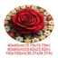 Thảm trải sàn hoa mẫu đơn ITRUMPET, 40x40cm / 60x60cm / 100x100cm Thảm hoa chống trượt, Thảm trải sàn phòng tắm mềm mại thấm hút bền bỉ cho phòng khách Bàn trà đầu giường