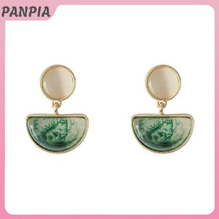 PANPIA-1 Cặp Đơn Giản Retro Thanh Lịch Hình Học Tòn Ten Bông Tai Nữ Thời Trang Hợp Thời Trang Giọt Nước Phụ Kiện Trang Sức Quà Tặng