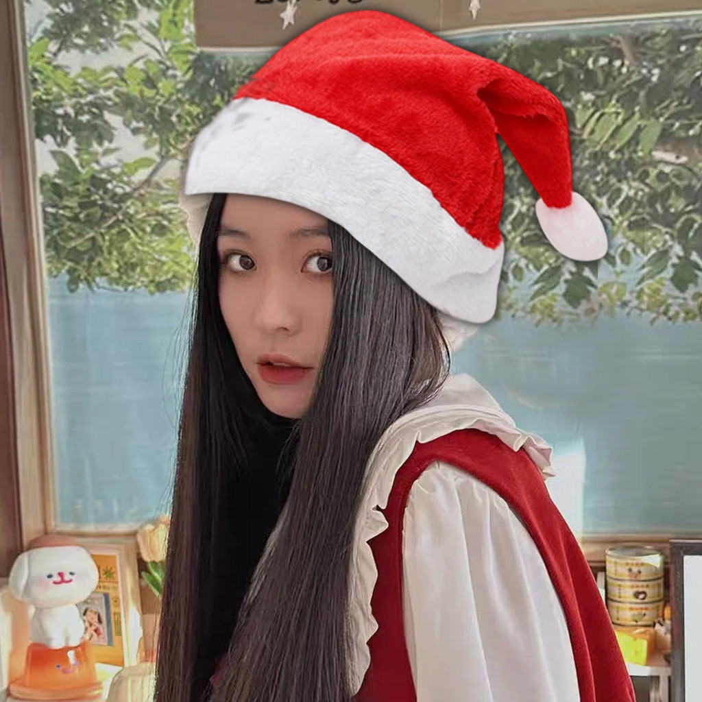 Mũ Giáng Sinh Sang Trọng | Mũ ông già Noel có thể điều chỉnh bằng vải mềm, hoàn hảo cho ảnh gia đình & lễ kỷ niệm lễ hội
