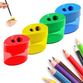 Máy mài bút chì có nắp Máy mài bút chì Hướng dẫn sử dụng Máy mài cầm tay màu Thích hợp cho trẻ em Người lớn Học sinh Lớp đi học Văn phòng tại nhà 4 chiếc Hình bầu dục nhựa di động nhỏ gọn