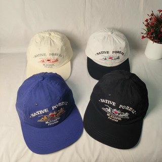 Mũ bóng chày thêu chữ cái, vành phẳng, vải mềm retro, che nắng unisex