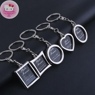 Moonlights 1pc Sang Trọng Trong Suốt Trong Suốt Chèn Ảnh Khung Ảnh Móc Khóa Móc Khóa EN