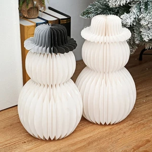 Exhila Trắng Bền Đẹp Người Tuyết Ngày Lễ Trang Trí Người Tuyết Nhà Giọng Cho Lò Sưởi Mantels Văn Phòng Cửa Sổ Trang Trí