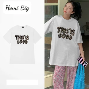 Áo phông thun mùa hè dành cho nam nữ chất liệu cotton thoáng mát thiết kế in chữ dễ phối đồ MT33 SP337
