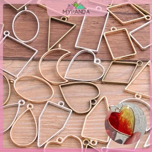 MYPANDA 10 cái/lốccharm mặt dây rỗng hợp kim, khuôn thủ công cho DIY và handmade
