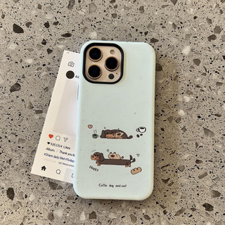 Ốp điện thoại dài họa tiết chó con 17air Thích hợp cho iPhone 11 12promax 12 13 14 15 pro max Ốp điện thoại 14promax 15pro 16 Pro max 17 17promax Vỏ