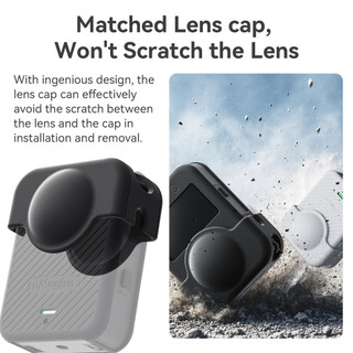 Dành Cho DJI OSMO 360 Vỏ Silicon Bảo Vệ Ống Kính Thân Silicon Bảo Vệ DJI 360 Toàn Cảnh Thể Thao Camera Phụ Kiện