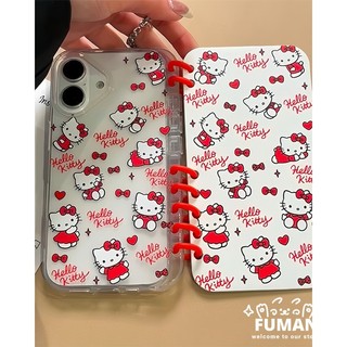 Ốp Điện Thoại Sách Lật Kitty Dễ Thương Cho Samsung Galaxy S25 S24 S23 Ultra A55 A54 A53 A52 A52S A35 A34 A33 A25 A15 F15 M15 A14 5G 4G Phim Hoạt Hình Dễ Thương Kitty Mềm Đứng Vỏ Trong Suốt