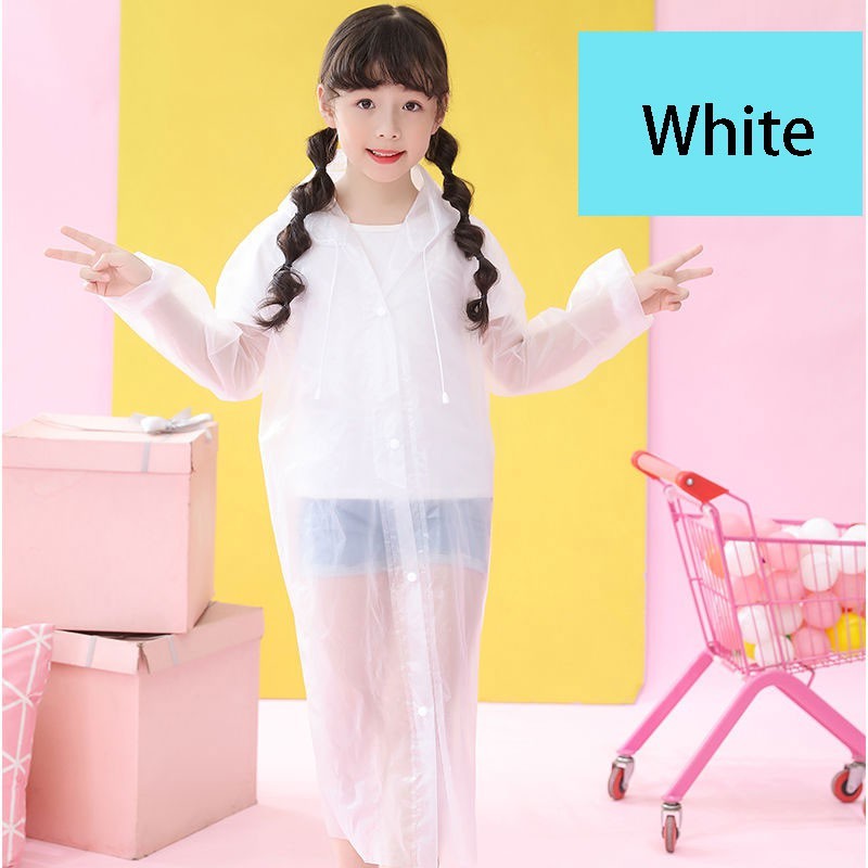 Áo mưa trẻ em Áo mưa dài co giãn EVA nhẹ cho bé trai bé gái