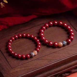 [GOU] Vòng tay cinnabar pixiu thiết kế cổ điển, hạt lắc tay chạm khắc - Quà tặng nam nữ bùa hộ mệnh quyến rũ VN