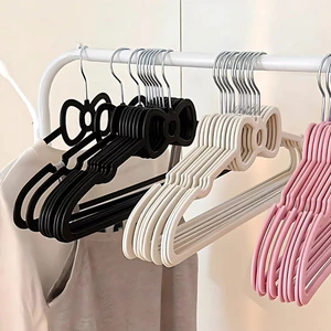 Combo 10 Móc Treo Quần Áo Hình Nơ Có Rãnh Chống Trượt, Mắc Áo Váy 2 Dây Nhựa PP Dẻo Dai