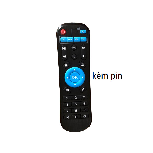 tay điều khiển remote từ xa tivi box H96 Max / X98 / Tx6 /HK1/T95X/TX3X96-kèm pin