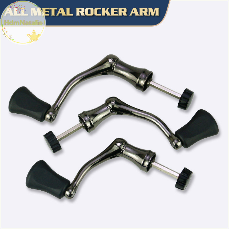 HdmNatalie Kim Loại Rocker Cánh Tay Cuộn Tay Cầm Cho Máy Câu Thay Thế Chất Lượng Cao Câu Phụ Kiện VN