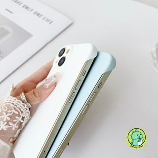 Ốp Điện Thoại Không Vành Cho Redmi Note 13 12 Pro Plus 12 Turbo 11 8 Pro 10 5G Poco X6 X5 X3 GT Ốp Lưng Kinh Doanh Đơn Giản Macaron Màu Kẹo Chống Sốc Mỏng Ánh Sáng Cứng Vỏ Điện Thoại