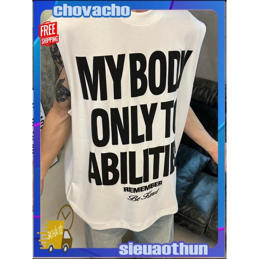 Áo thun Tanktop Cổ tròn MY BODY ICVCVNI Unisex