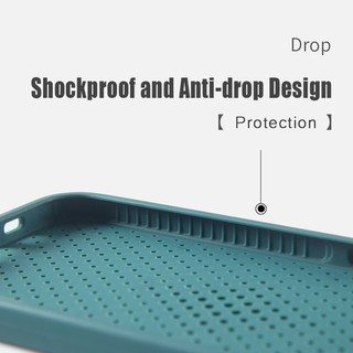 Ốp điện thoại thông gió bằng silicon màu trơn cho iPhone 11 12 13 14 15 16 17 Pro Max 14 15 Plus