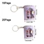 Album ảnh mini GAVESTO, có móc khóa Little Daisy Móc khóa Album mini, Móc khóa ba lô PVC