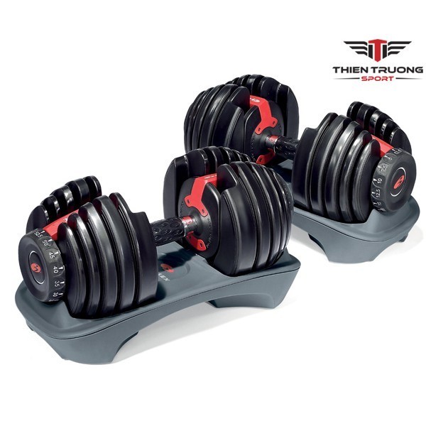 Bộ tạ tay Bowflex 552 gồm 2 quả tạ điều chỉnh từ 2,2 đến 24kg