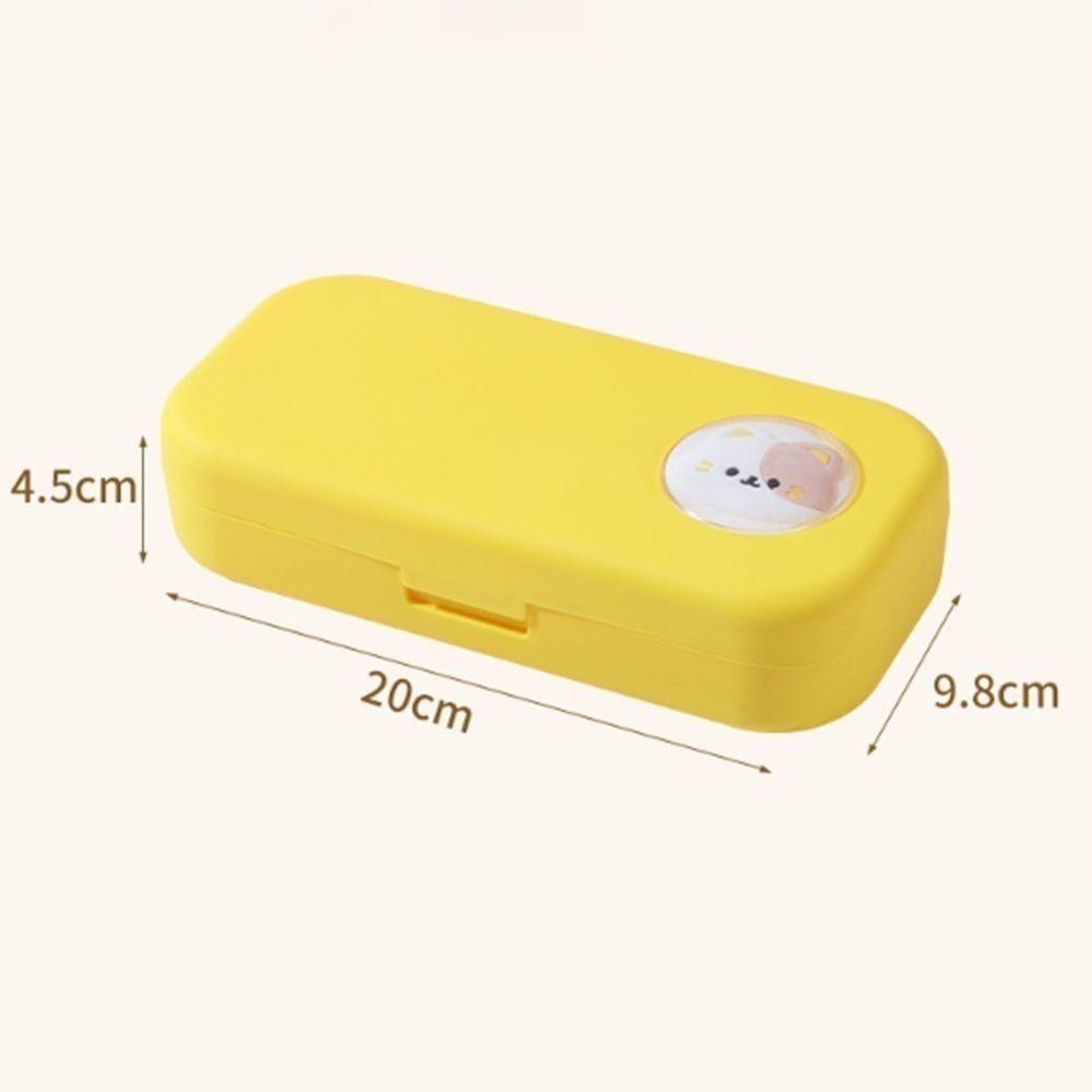 Túi đựng bút HIGHVIEWLS, Bút chì hoạt hình bằng nhựa, Bộ sắp xếp văn phòng phẩm dung tích lớn đa chức năng dung tích lớn