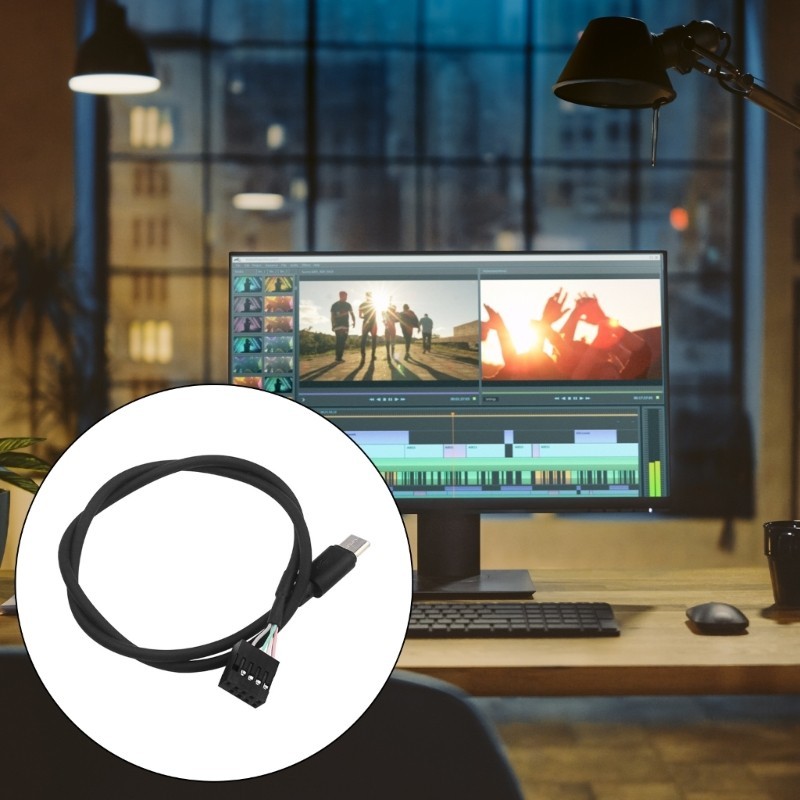 RR Tốc Độ Nhanh USB 3 1 Loại C Dây Nguồn Với 9Pin Bo Mạch Chủ Kết Nối Cho Màn Hình VSecondary Màn Hình LCD PC