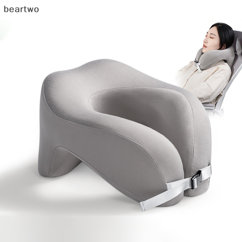 < Beartwo > Cổ Xốp Du Lịch Hình Chữ U Nguyên Chất Cho Máy Bay Văn Phòng Phòng Ngủ Cổ Tử Cung Bay Ngủ Hỗ Trợ Cổ Đẹp