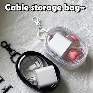 Hàng tồn kho 1pc Cáp Dữ Liệu Túi Bảo Vệ Bền Đa Năng Trong Suốt Hộp Trang Sức Tổ Chức Di Động Ngoài Trời Du Lịch Túi Bảo Quản Chống Bụi