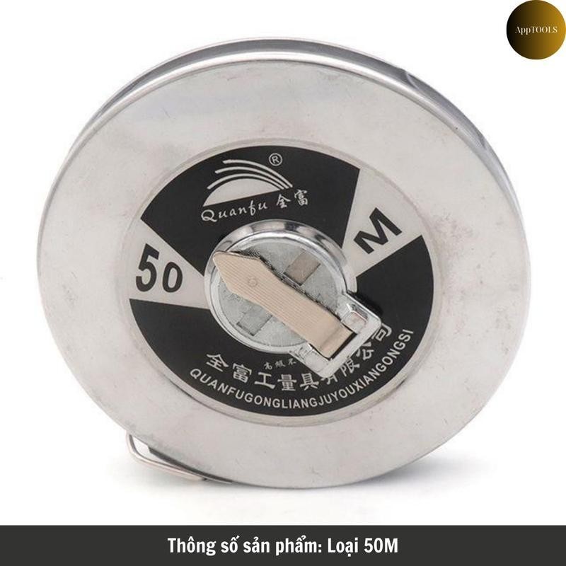 [ GIẢM SỐC]-Thước Cuộn 30M, 50M Dây Thép Vỏ Inox 304 Không Gỉ Sét Hàng ...