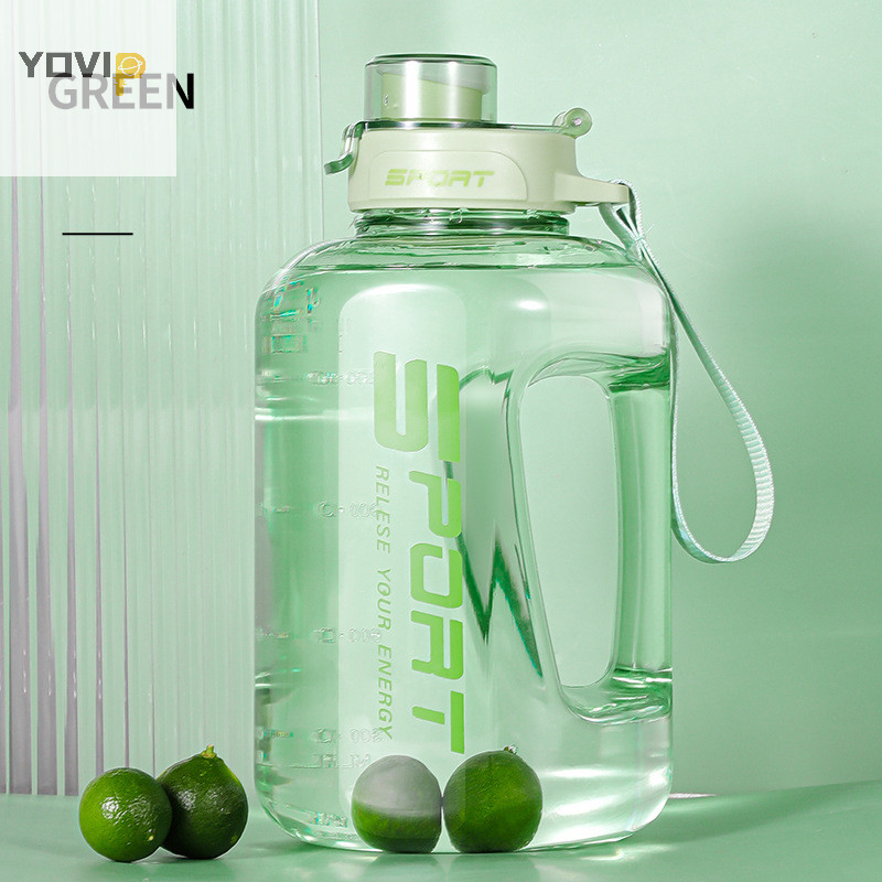 Yovip Dung Tích Lớn2500 / 1700ML Có Nắp Ống Hút Thể Thao Tập Gym Ấm Siêu Tốc Nước Cho Cắm Trại Du Lịch BPA Bình Uống Nước VN