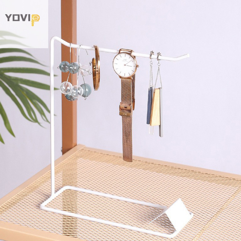 Yovip Sắt Trang Sức Trưng Bày Đứng Để Bàn Đồ lặt vặt Lưu Trữ Giá Để Đồ Trang Sức Cho Vòng Cổ Vòng Tay Bông Tai Nhẫn s VN