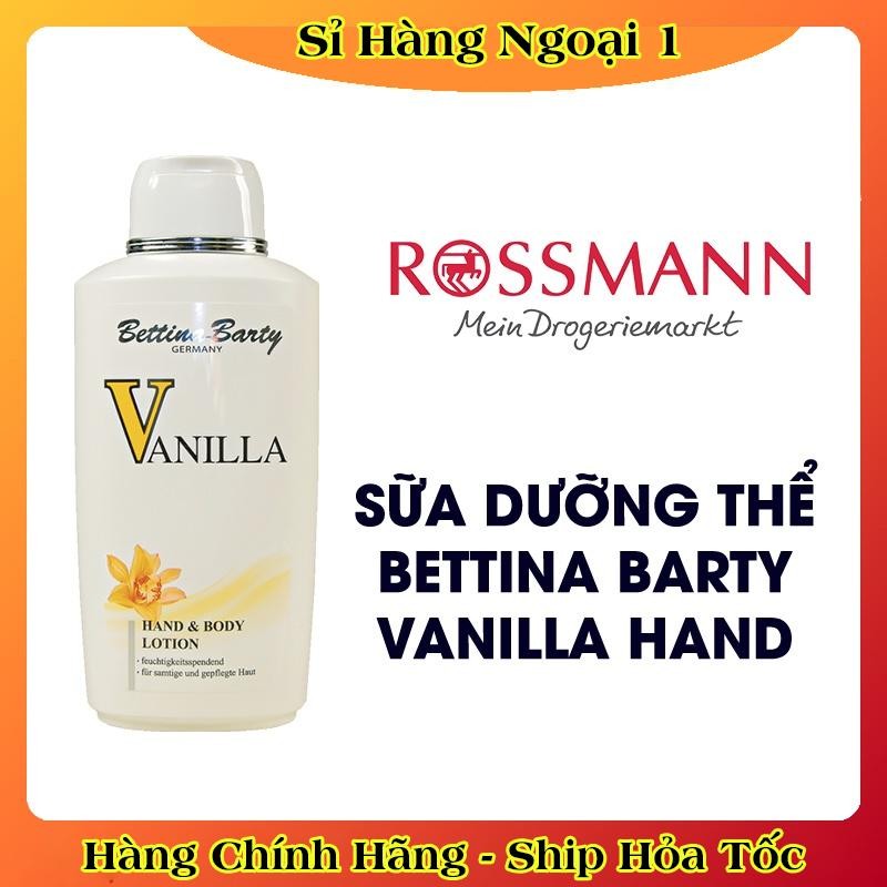Bộ Sữa tắm, Lăn khử mùi, Dưỡng thể Vanilla Bettina Barty của Đức - Date mới nhất Đủ Bill