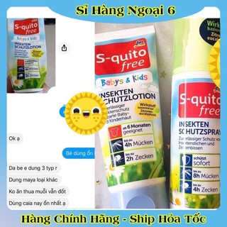 Xịt chống muỗi, kem bôi côn trùng đốt, thanh lăn và gel bôi muỗi đốt Squito Free cho bé từ sơ sinh của Đức- Date mới