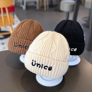 Mũ ấm áp mùa đông RISEDOT, Mũ len dệt kim dày lót nhung, Thời trang thêu chữ Unisex cho bé 1-6 tuổi