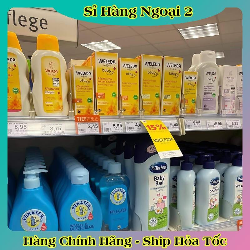 Kem chống hăm, kem dưỡng da Weleda Đức hữu cơ CAO CẤP (chuẩn Đức) Organic BIO -Nội địa Đức Đủ Bill