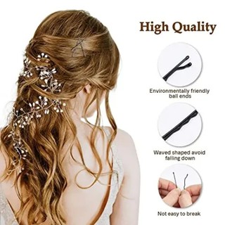 10 Chiếc Đen Kẹp Tóc Kẹp Tóc Chân Vô Hình Sóng Xoăn Dùng Một Lần Hairgrip Barrette Kẹp Tóc