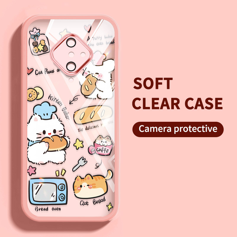 Ốp Điện Thoại YBD Cho Vivo S1 Pro 1920 Schnauzer Cat Dog Vỏ Anime Trong Suốt