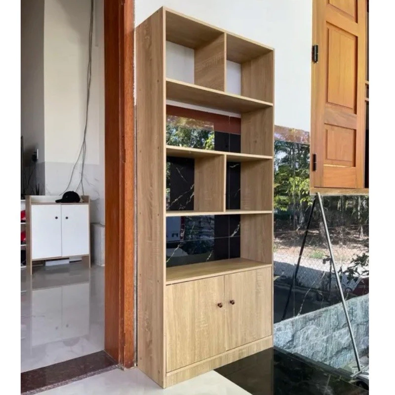 Kệ sách gỗ ( kèm thêm hậu) tủ gỗ để đồ năng, tủ đứng để đồ trưng bày chất liệu gỗ MDF có ngăn nhiều