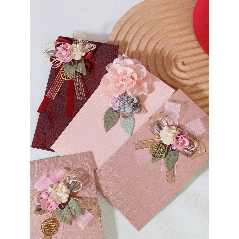 Satin cao cấp Lishifeng đám cưới Trung Quốc đám cưới tặng bạn gái phong bao đỏ