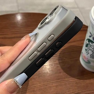 Mới Chống Sốc Acrylic Từ Tính Trong Suốt Ốp Lưng Điện Thoại iPhone 16 15 14 13 12 11 Pro Max Plus Sạc Không Dây Cứng PC Cover funda