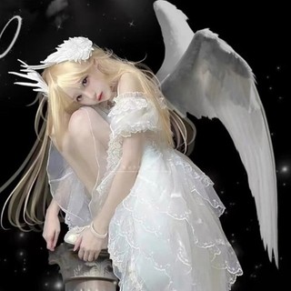 Capa Lớn Thiên Thần Cánh Tóc Nữ Cô Gái Anime Kẹp Tóc Hóa Trang Đảng Mũ Đội Đầu