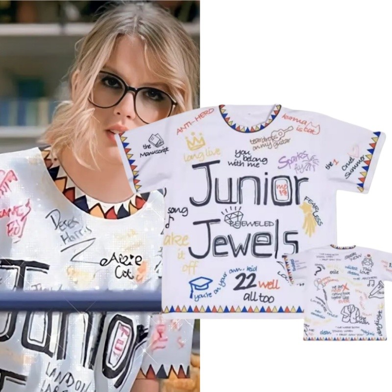 Gn Taylor Swift Junior Jewels Áo thun You Belong With Me Cosplay vải 3D mùa hè Áo thun ngắn tay Anime NG