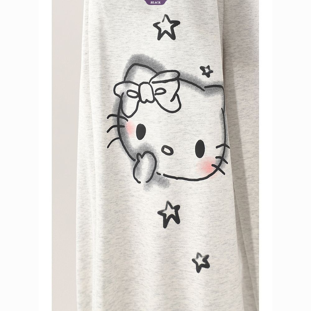 Hello Kitty Graffiti Sweet Sister Quần ống rộng thông thường dành cho nữ Mùa hè mới thẳng kéo quần công sở [BL]