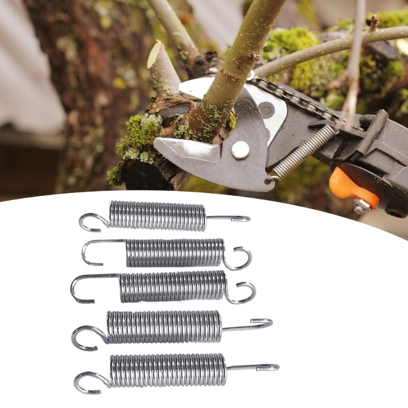 ELEGA 5 Chiếc Thép Lò Xo Cắt Cao Kéo Trên Không Cắt Cây Pruner Cây Lò Xo Cắt Tỉa Thay Thế Lò Xo Cho Pruners