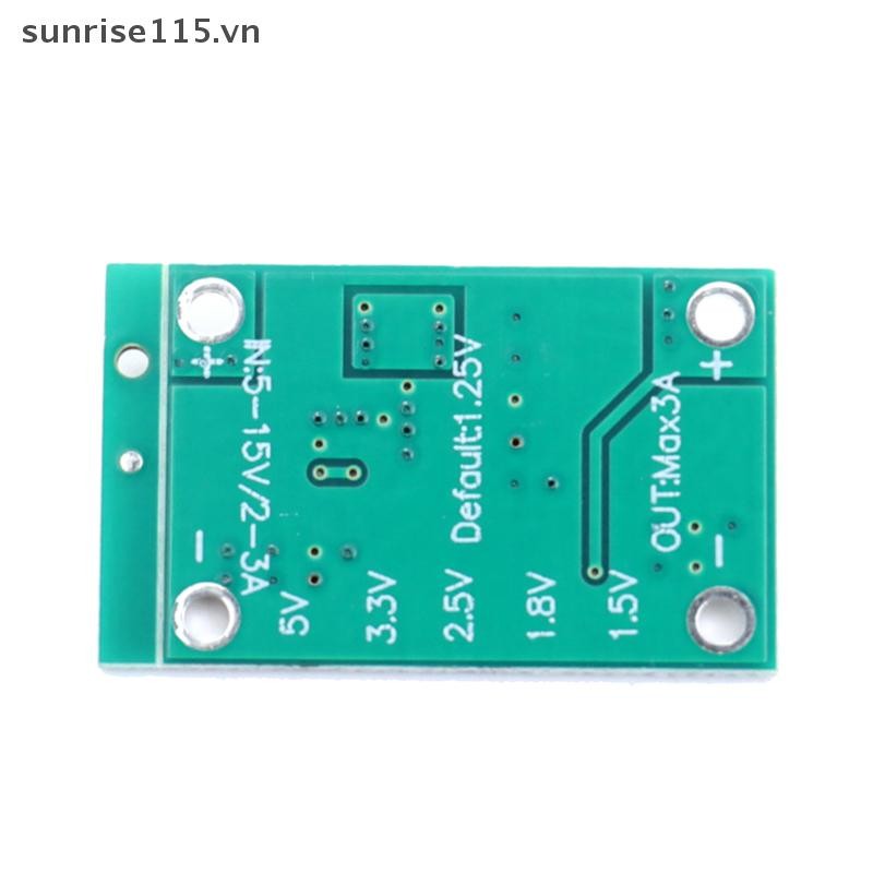 Bảng chuyển đổi nguồn từ SRVN 5-16V sang 1.25V 1.5V 1.8V 2.5V 3.3V 5V 3A.