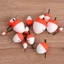 GAVESTO 10 Cái / bộ Bobber Câu Cá, Phao Câu Cá EVA Trắng Đỏ, 3 / 5 / 10 / 20g Phao Câu Cá Chất Lượng Cao