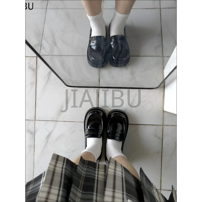 Size 35-43 Giày Lolita Đồng Phục JK Nhật Bản Giày Nữ Cỡ Lớn 42 Giày Da Gót Dày Màu Nâu Phong Cách Anh Quốc Korean Fashion Platform Casual Mary Jane Shoes Giày Đi Học Màu Đen Non-slip Round-toed Cosplay Doll Shoes Giày Công Chúa Đế Mềm Kiểu Pháp Giày Nhảy