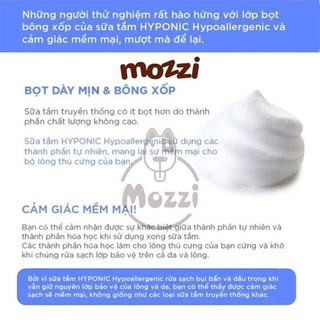 [300ml - 500ml] Sữa tắm HYPONIC trắng phồng lông chai seal cho chó mèo